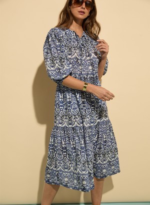 Mathilda Organic Cotton Kaftan Dress from Baukjen