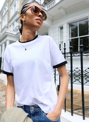 Pulia Layered-Look Crew Neck T-shirt from Baukjen