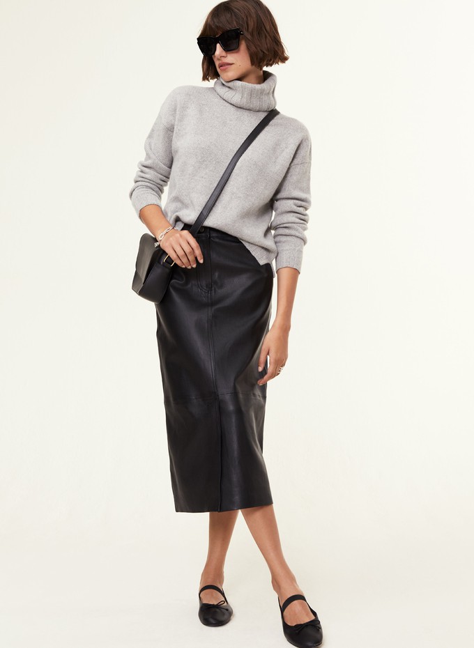 Calandra Leather Skirt from Baukjen