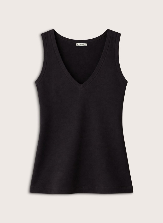 Jada Organic Cotton V-Neck Tank from Baukjen