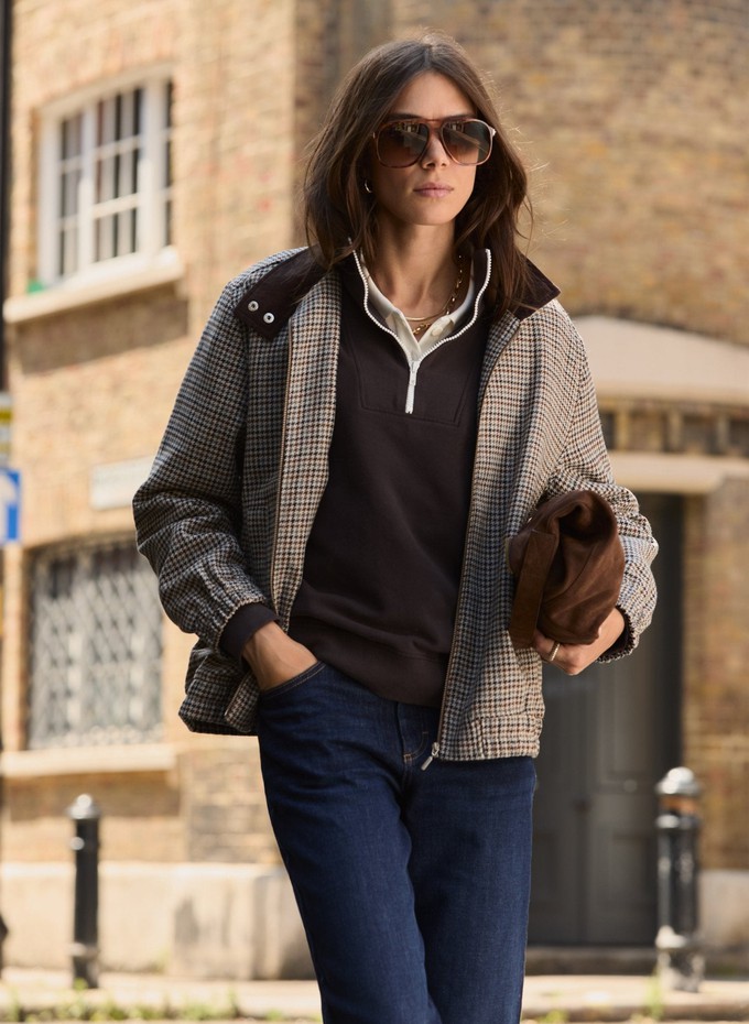 Sibel Wool Blend Tailored Bomber from Baukjen