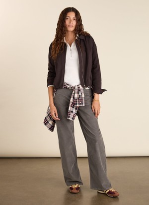 Bethany Organic Cotton Corduroy Wide Leg Trousers from Baukjen