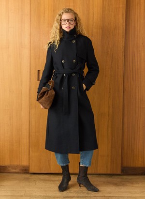 Ingrid Belted Wool Trench Coat from Baukjen