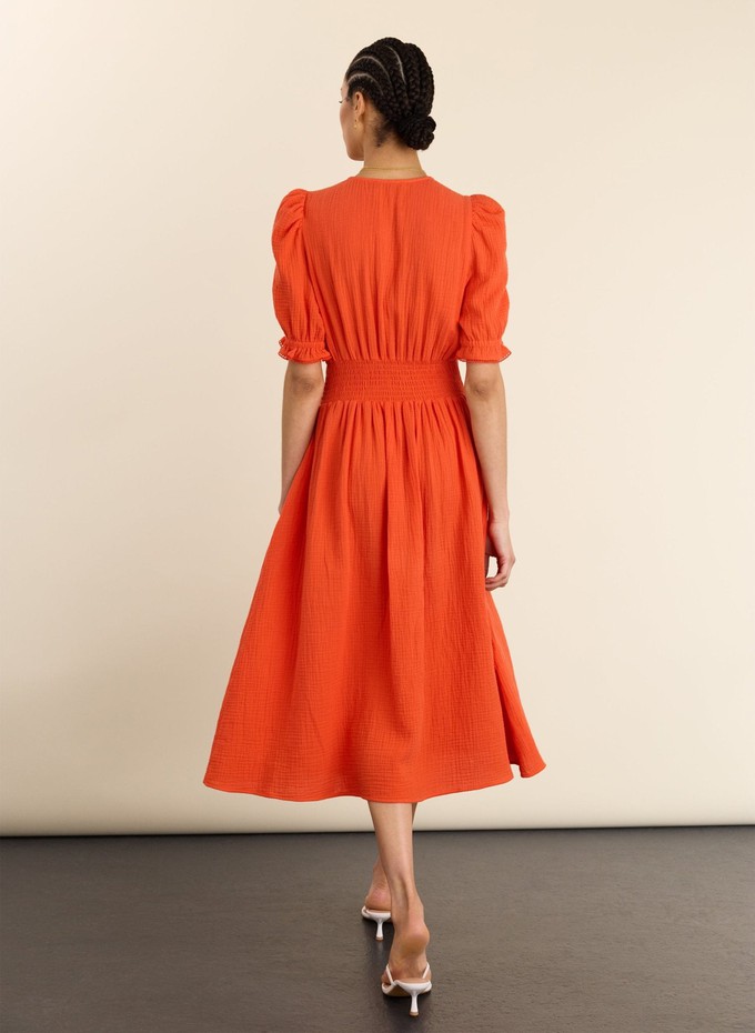Bella Organic Cheesecloth Midi Dress from Baukjen
