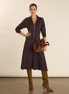 Mariposa Ponte Midi Dress via Baukjen