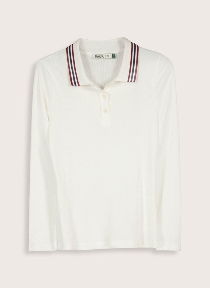 Cameron Organic Cotton Stripe Collar Top from Baukjen