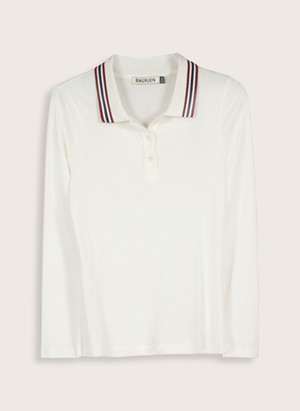 Cameron Organic Cotton Stripe Collar Top from Baukjen