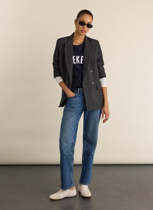Shay Layered-Look Slogan T-shirt from Baukjen