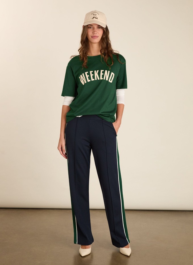 Lisa Side Stripe Trousers from Baukjen
