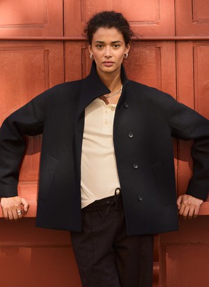 Ashton Wool Blend Short Coat from Baukjen