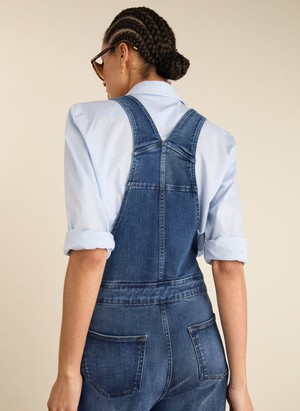 Joanna Organic Cotton Stretch Wide Leg Dungarees from Baukjen