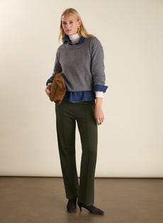 Marian Ponte Wide Leg Trousers via Baukjen