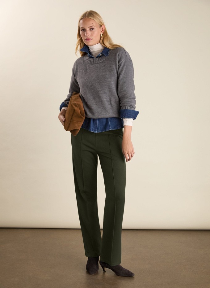 Marian Ponte Wide Leg Trousers from Baukjen
