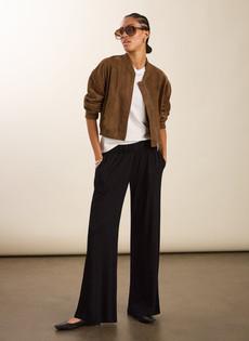 Petite Palazzo Jersey Trousers via Baukjen