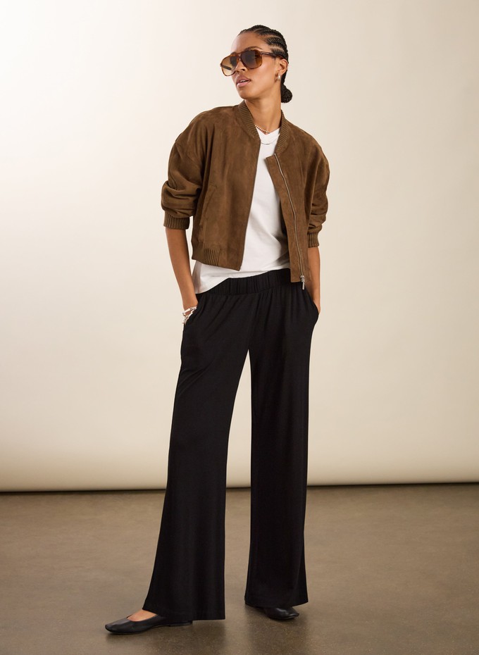 Petite Palazzo Jersey Trousers from Baukjen
