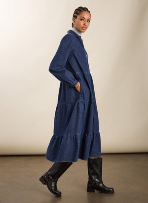 Cody Denim Midi Dress from Baukjen