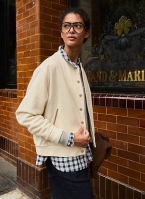 Antonia Wool Blend Bomber Jacket from Baukjen