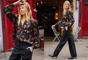 Meadow Satin Printed Blouse from Baukjen