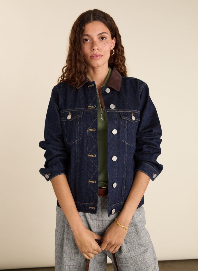 Nalan Organic Cotton Denim Trucker Jacket from Baukjen