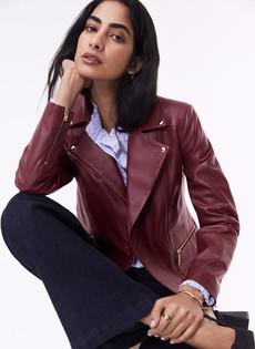 Kara Leather Jacket via Baukjen