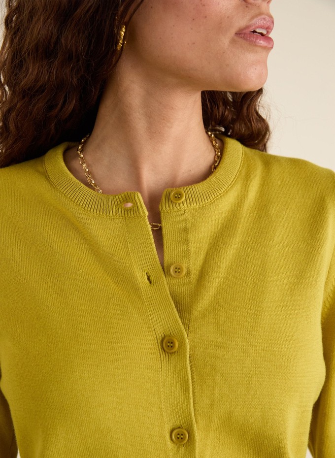 Briar Organic Cotton Crew Neck Cardigan from Baukjen