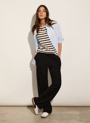 Marian Ponte Wide Leg Trousers from Baukjen
