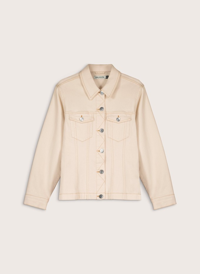 Louise Organic Cotton Waisted Denim Jacket from Baukjen