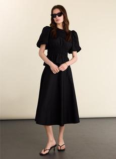 Loretta Organic Cotton Midi Skirt via Baukjen