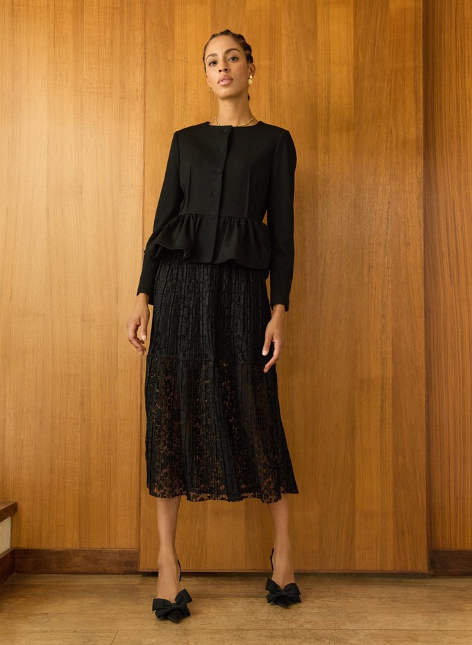 Alice Recycled Lace Midi Skirt from Baukjen