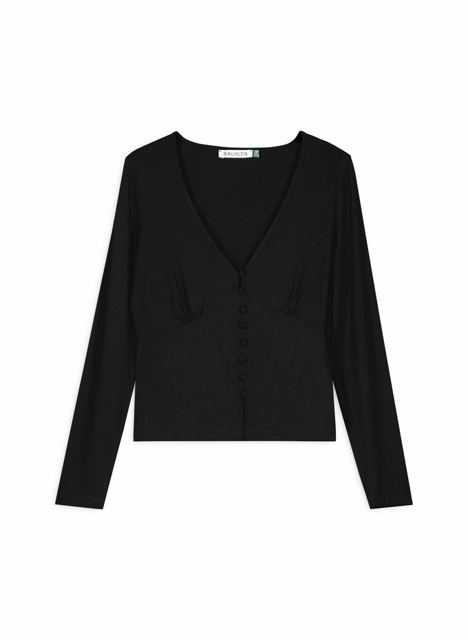 Lison V-Neck Button Through Top from Baukjen