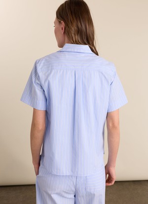 Lula Organic Cotton Stripe Pyjama Shirt from Baukjen