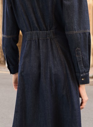 Channing Organic Denim Midi Dress from Baukjen