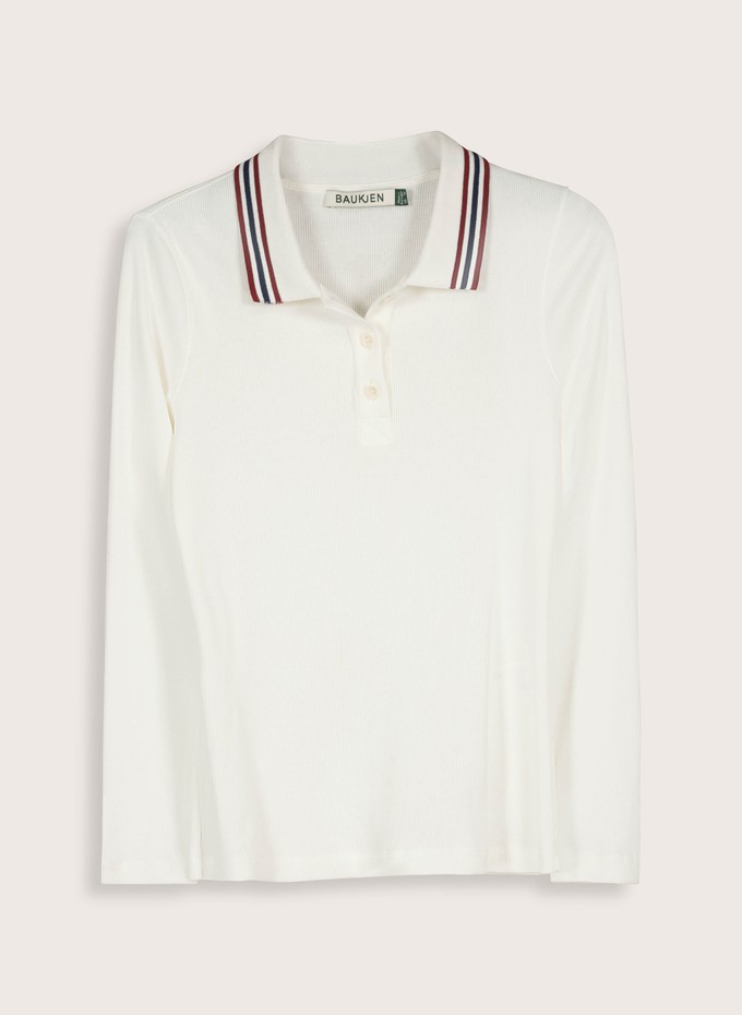 Cameron Organic Cotton Stripe Collar Top from Baukjen