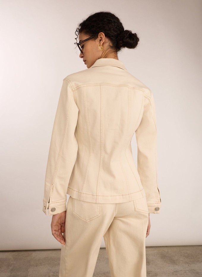 Louise Organic Cotton Waisted Denim Jacket from Baukjen