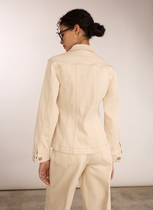 Louise Organic Cotton Waisted Denim Jacket from Baukjen