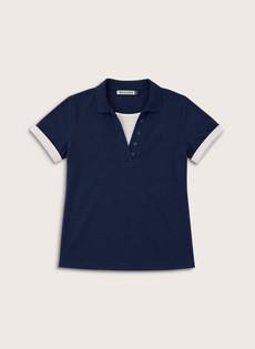 Jess Layered Look Polo Top via Baukjen