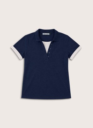 Jess Layered Look Polo Top from Baukjen