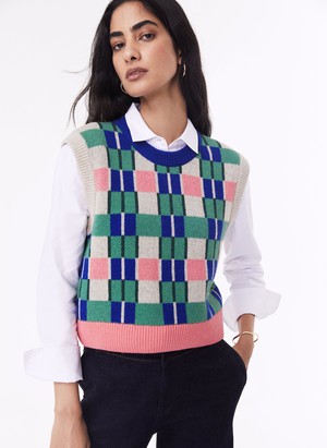 Natalie Recycled Wool Knitted Vest from Baukjen