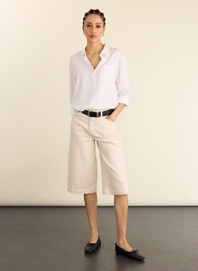 Tillie Organic Cotton Stretch Denim Shorts from Baukjen