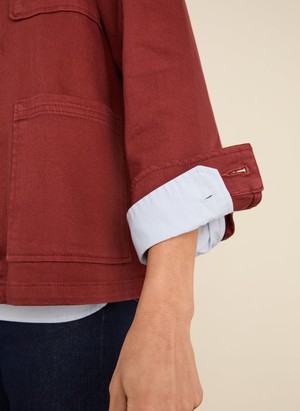 Rowan Organic Cotton Denim Utility Jacket from Baukjen