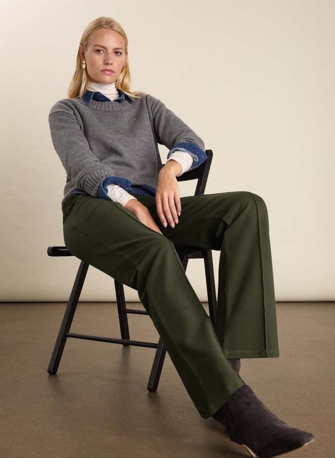 Marian Ponte Wide Leg Trousers from Baukjen