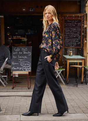 Meadow Satin Printed Blouse from Baukjen
