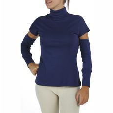 Detached Sleeves Turtleneck in Organic Pima via B.e Quality