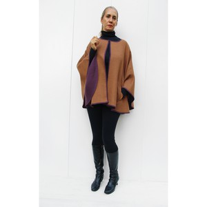Double Face Poncho in Baby Alpaca from B.e Quality