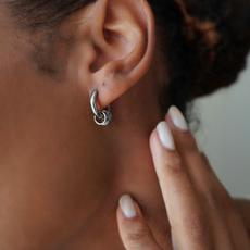 Sienna Earrings in Silver via Beaumont Organic