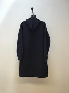 Orini Cotton Felpe Dress in Black Sample via Beaumont Organic