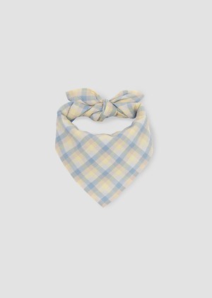 Leyla-Cay Organic Cotton Seersucker Scarf in Pastel Gingham by HANNAH BEAUMONT from Beaumont Organic