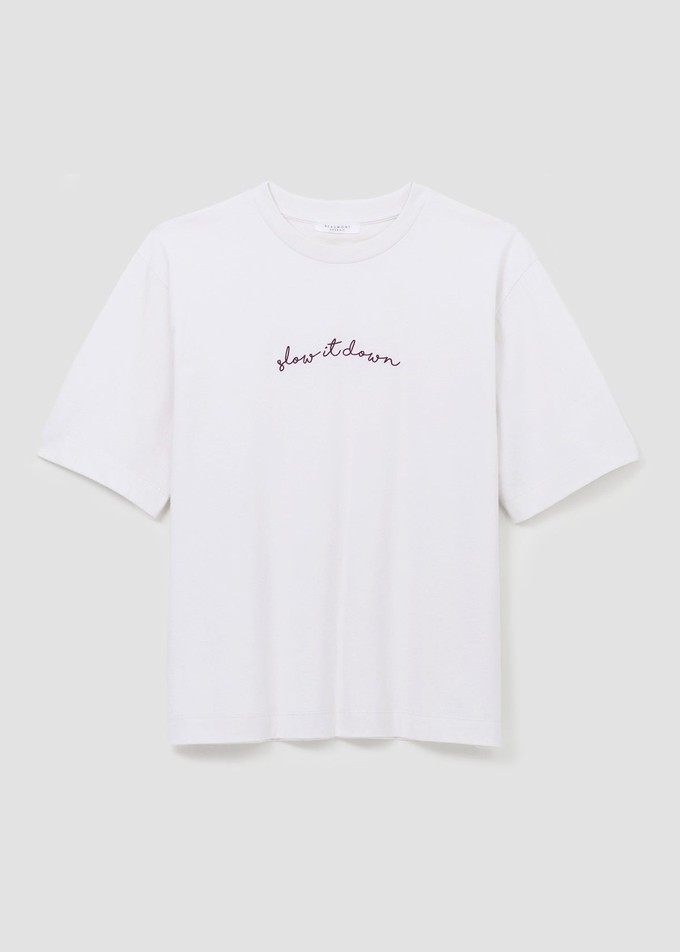 Samira Organic Cotton Top in White from Beaumont Organic