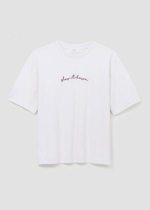 Samira Organic Cotton Top in White from Beaumont Organic