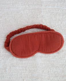 Neves Organic Cotton Eyemask In Cinnamon from Beaumont Organic